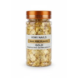 NAIL FOIL FLAKES GOLD