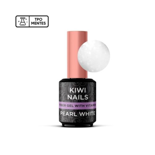 FIBER GEL WITH VITAMIN PEARL WHITE- erősített géllakk alap