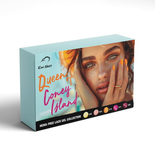 LackGel Kit Queen of Coney Island 4 ml – gél lakk szett