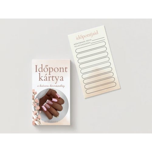 IDŐPONTKÁRTYA FEHÉR (10 DB)
